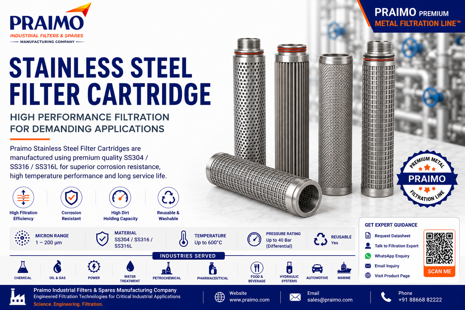 Stainless Steel Filter Cartridge