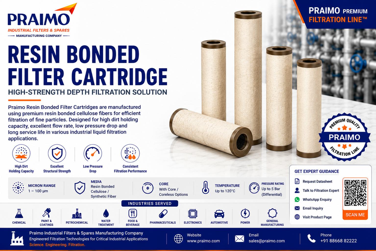 Resin Bonded Filter Cartridge