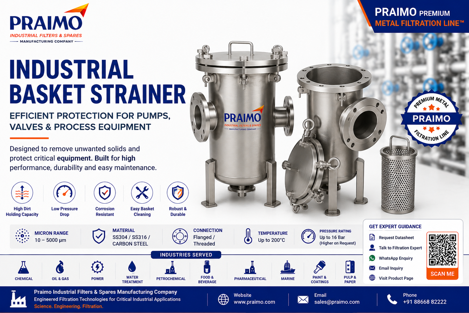 Industrial Basket Strainer