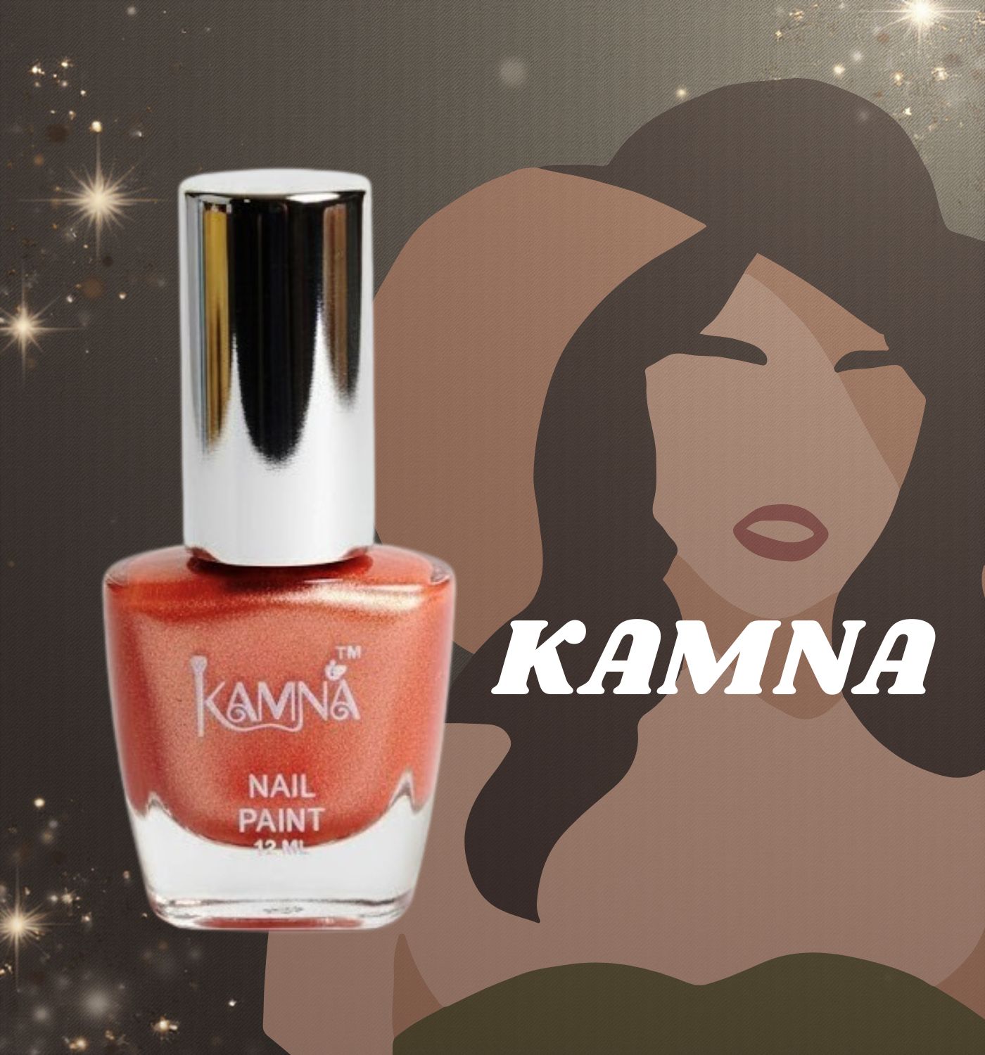 Kamna Shine Peach Chip Resistant Nail Polish Set for Women & Girls