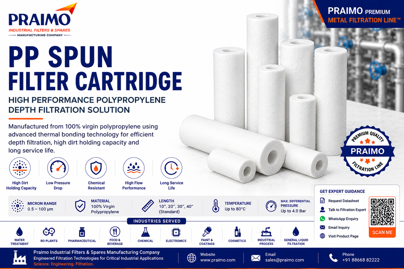 PP Spun Filter Cartridge